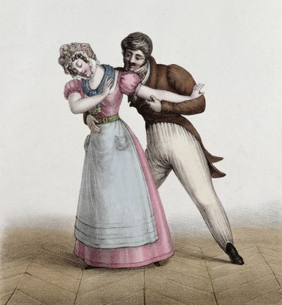 La Bonne et le Patron Galant, c.1830 de Henri Villain